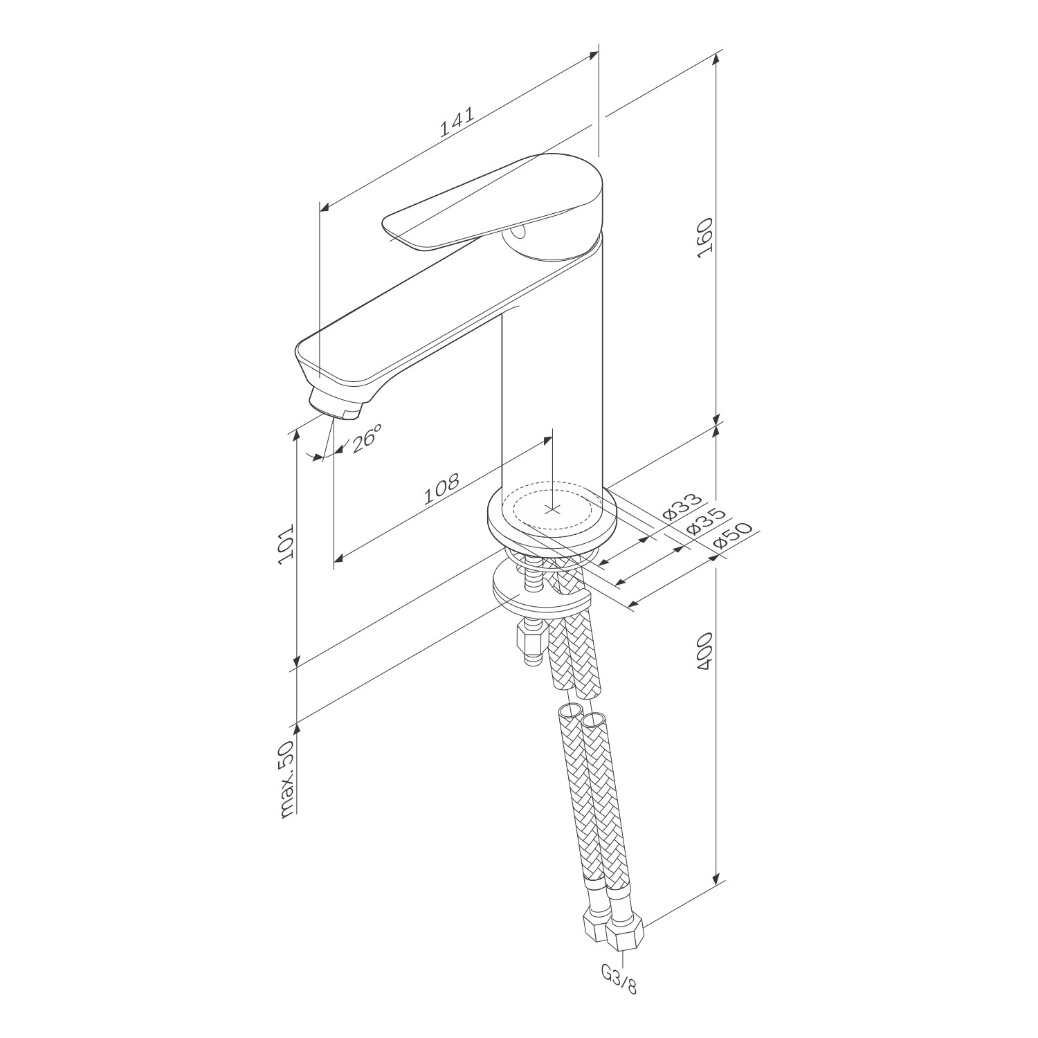 AM.PM Einhebel Waschtischarmatur Hit Wasserhahn Bad aus Messing FTA02800 Chrom_10