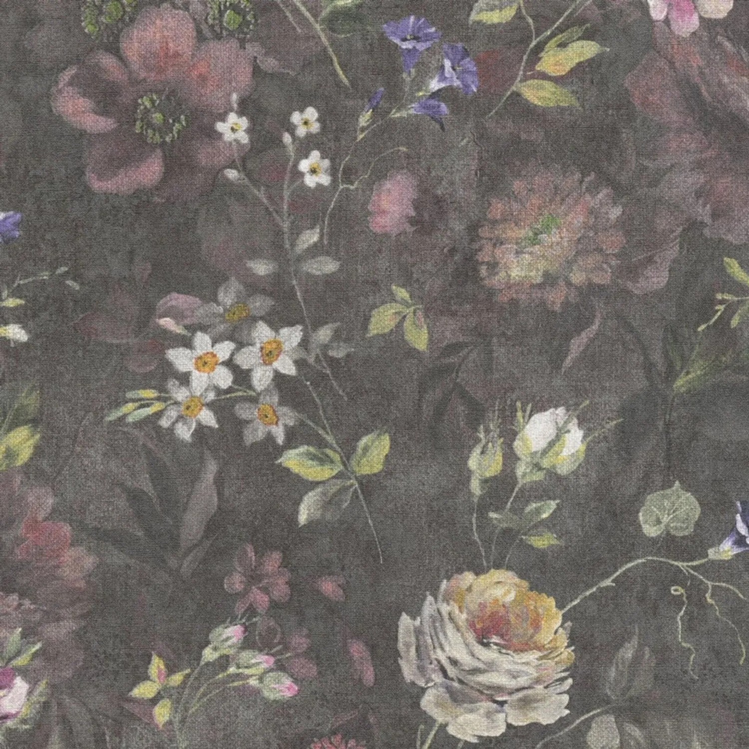 Tadessi Tapete Floral M1-No.3502 Vliestapete in Schwarz