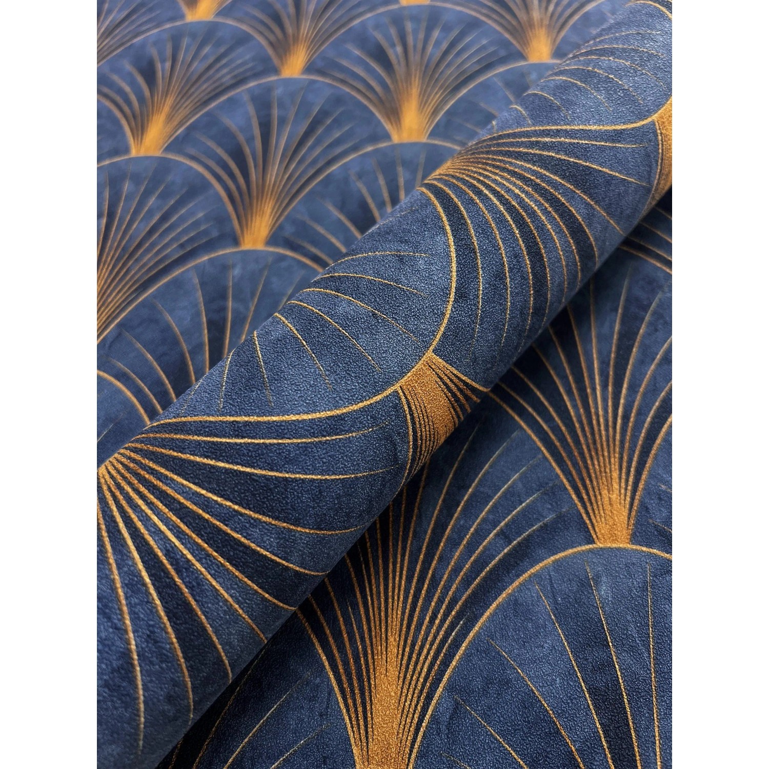 Newroom Vinyltapete Vapore Blue Geometrische Muster Modern FSC® günstig online kaufen