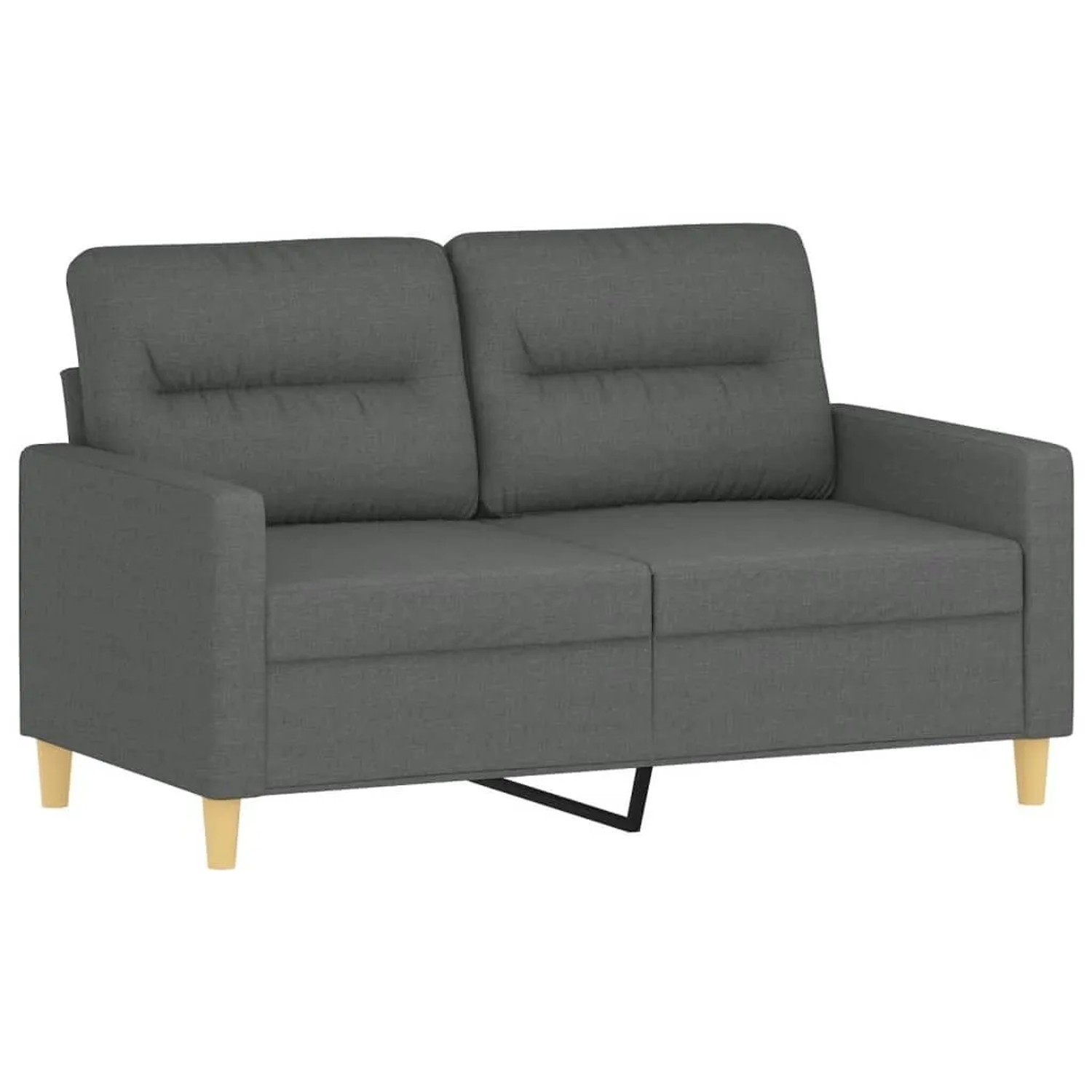 vidaXL 2-Sitzer-Sofa Dunkelgrau 120 cm Stoff 359228 günstig online kaufen