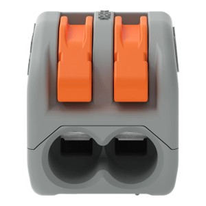 Wago Hebelklemme, 2-polig, für Leiter von 0,08-4 mm², 5er-Pack