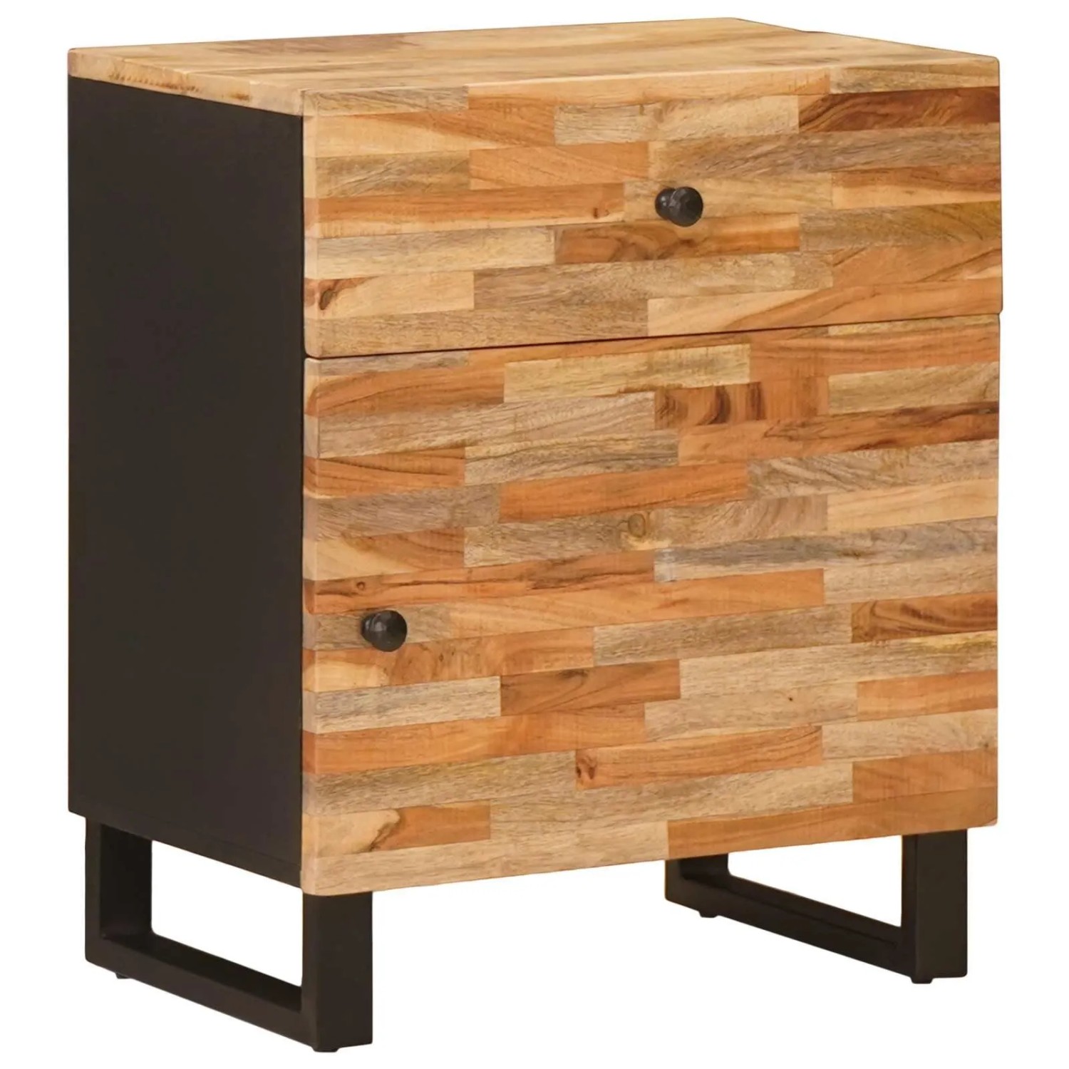 vidaXL Bettkasten Braun 50 x 33 x 60 cm Massivholz Mango 4018304