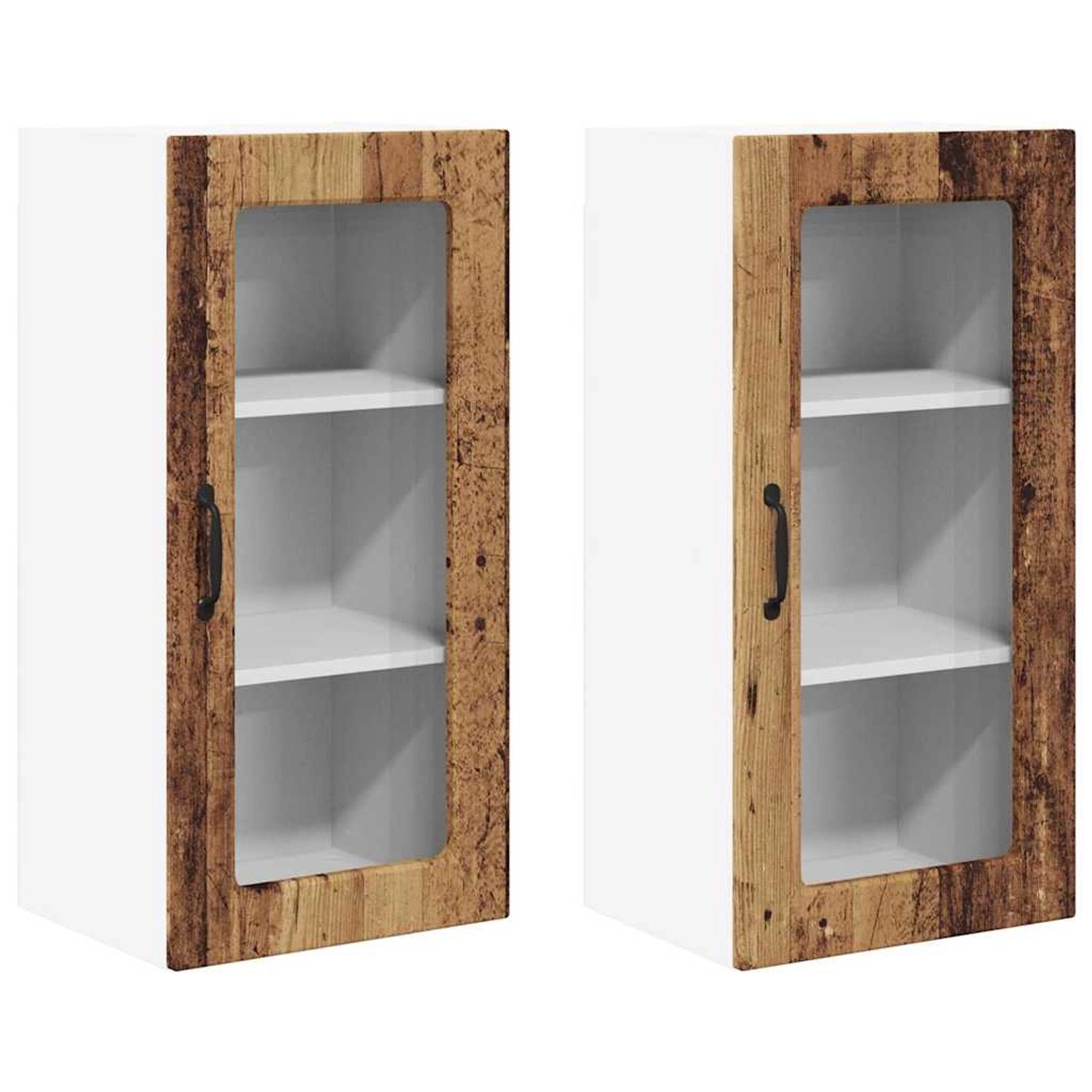 vidaXL Küchenschrank 2 Stk Altholz 40 x 31 x 80 cm Holzwerkstoff 885002 günstig online kaufen