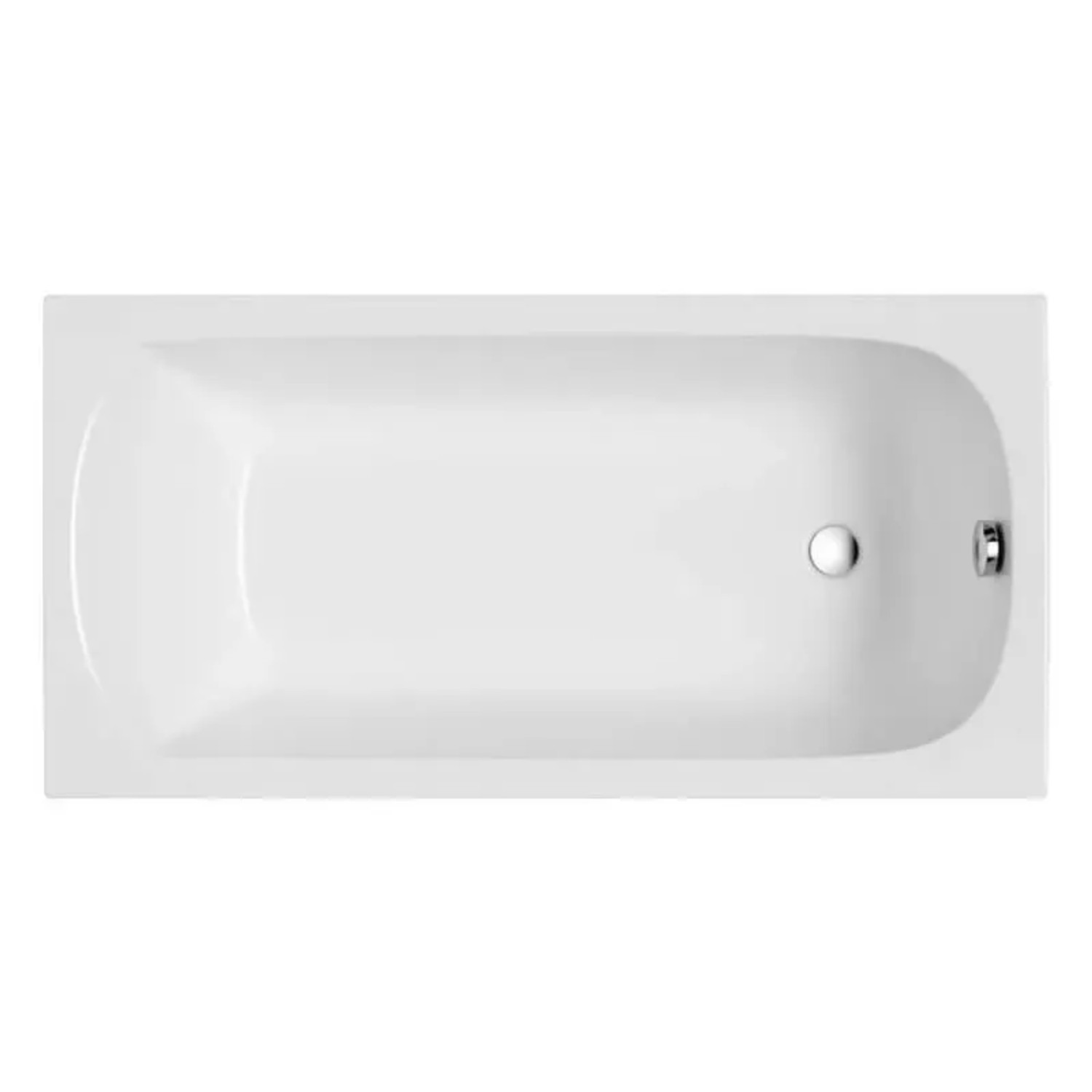 Bad Land Badewanne Rechteck CLASSIC SLIM 150x70 Ablauf Füße