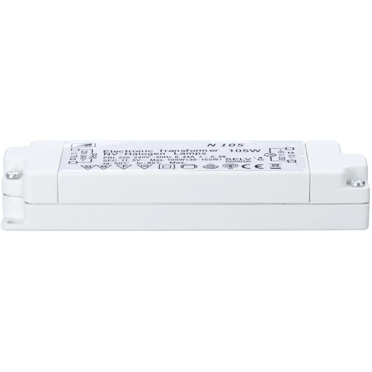 Paulmann Halogen-Transformator Nice Price, 35-105W, elektronisch, weiß.