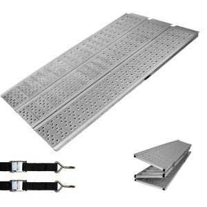 DREIBREIT Auffahrrampe, 3-fach klappbar, 215cm, 1020kg Tragkraft, Zubehör für Autoanhänger.