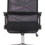 Ergonomischer DELUKE Bürostuhl MELO mit Netzbespannung, höhenverstellbar, bis 140 kg belastbar, Rückansicht.