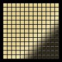 Mosaikfliese aus Messing in Goldoptik, gewalzte Oberfläche, 10 Matten (1,04 m²).