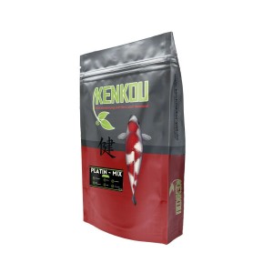 Kenkou Teichfischfutter Platin Koi-Mix 3mm, 5kg Packung für gesunde und farbenprächtige Koi.