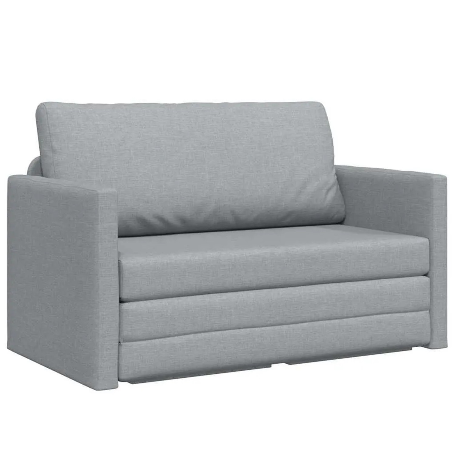 vidaXL Schlafsofa 110cm Hellgrau Stoff 4106691