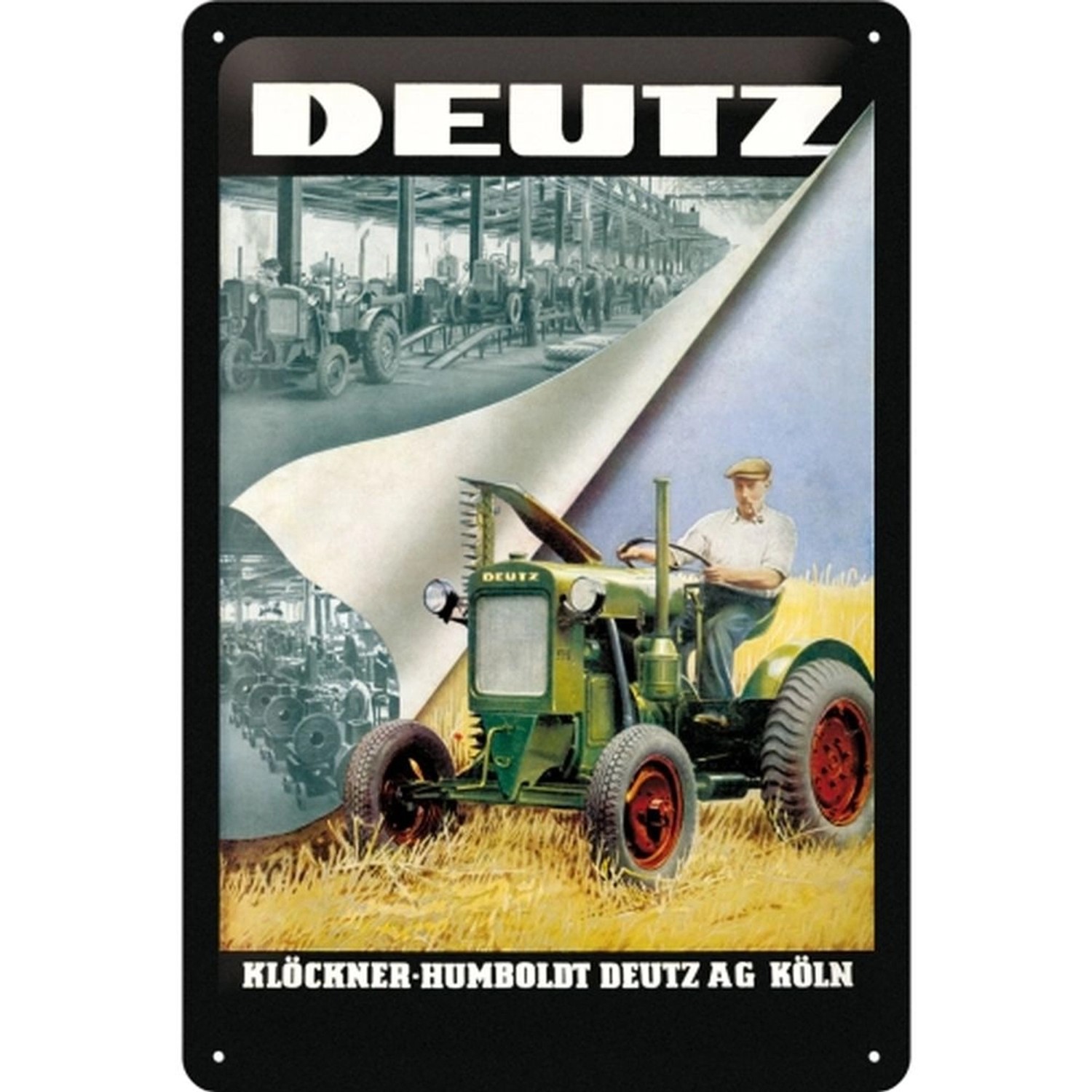 Nostalgic-Art Blechschild 20 x 30cm - Traditionsmarken - Deutz Klöckner günstig online kaufen