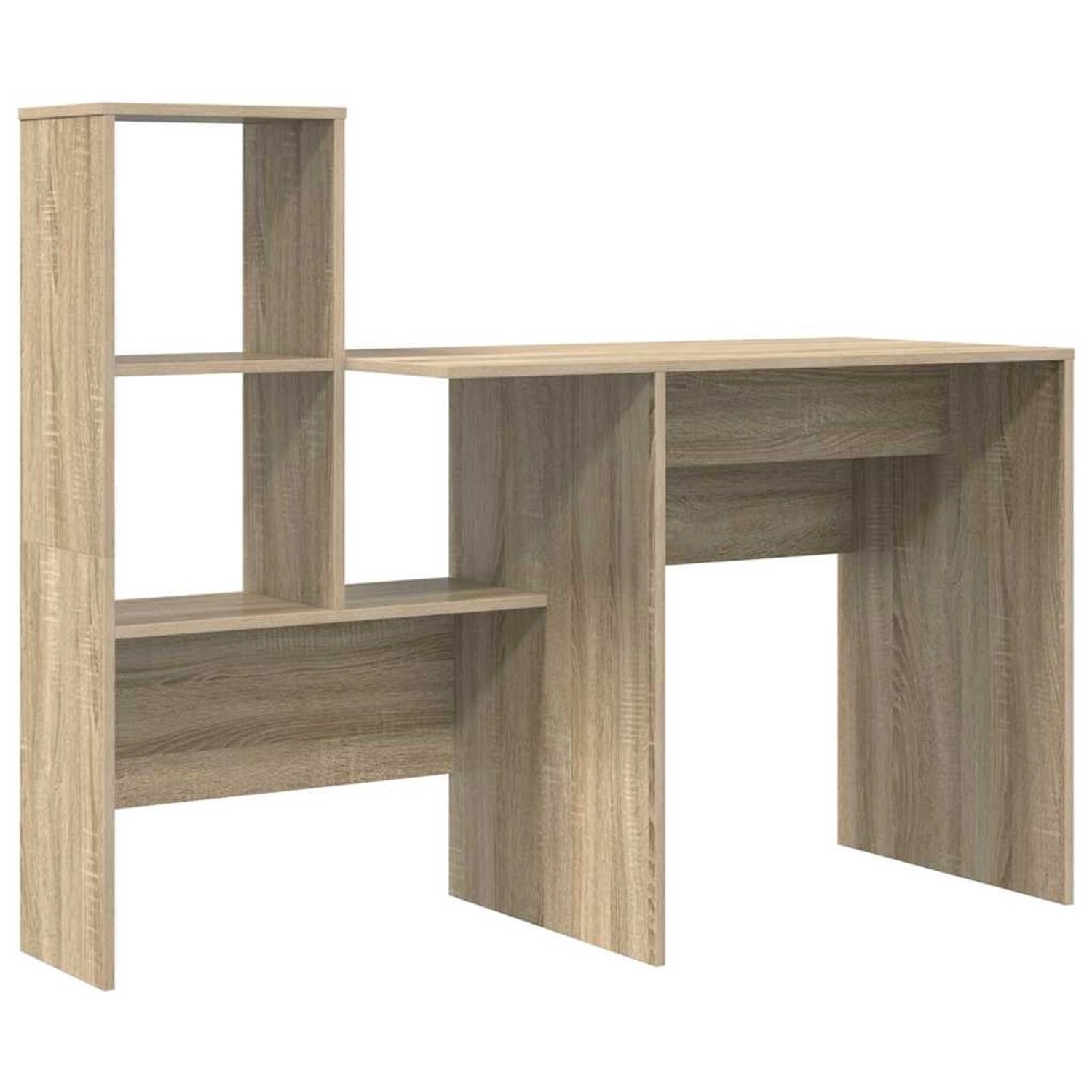 vidaXL Schreibtisch Sonoma-Eiche 131,5 x 50 x 106,5 cm Holzwerkstoff 869300 günstig online kaufen