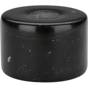 Schwarzer Teelichthalter Midnight Mystery aus Marmor, 4x6 cm.