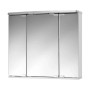 Jokey Spiegelschrank Doro, 65 cm, alufarben, mit LED und 3 Türen.