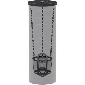 ACO Revisionsschacht DN 400 für Sickerbox mit Deckel und Schlammeimer.