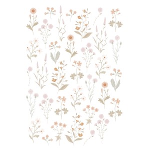ESTAhome Wandtattoo Feldblumen, multicolor, 33x47,5cm, selbstklebend für Kinderzimmer.