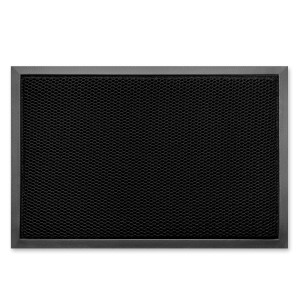 Schwarze KARAT Fußmatte Imperial 1000 mit 3D-Netz, 90x150 cm, für Innen- und Außenbereiche.