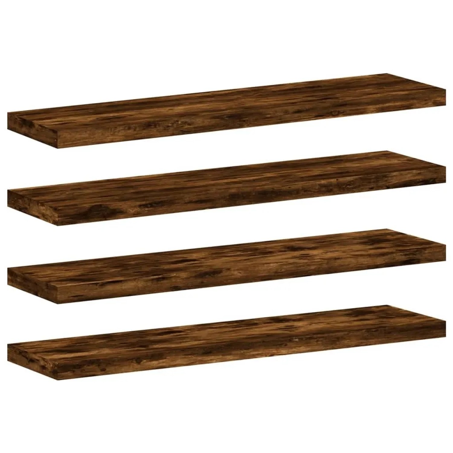 vidaXL Wandregale 4 Stk Räuchereiche 40x10x1,5 cm Holzwerkstoff 838195