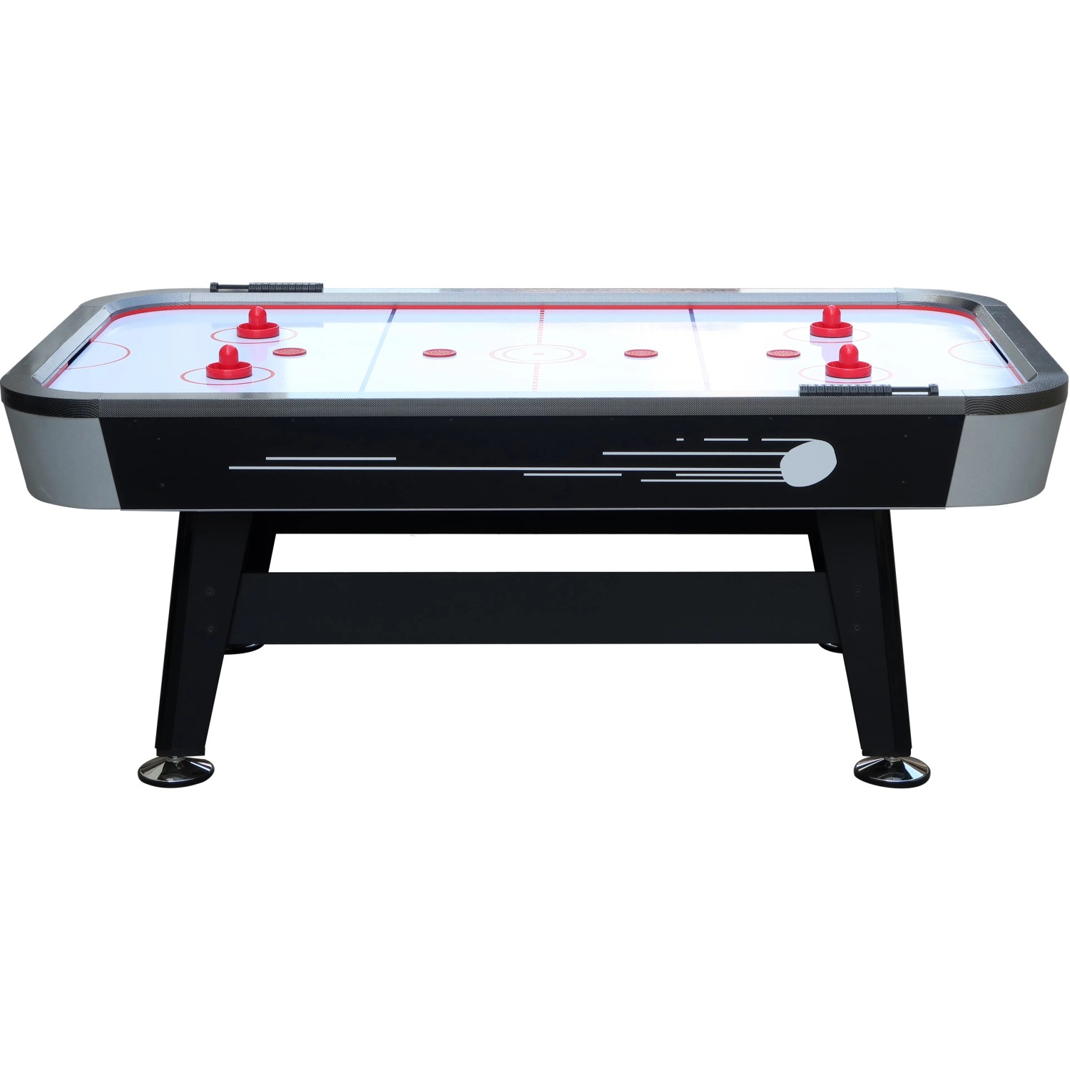 GOPLUS 137 Cm Air Hockey Tisch, Hockey Spieltisch Mit LED Elektronischer Punkteanzeige & Lichtern, Tischhockey Mit 2 Pucks, 2 Schiebern, Für Büro