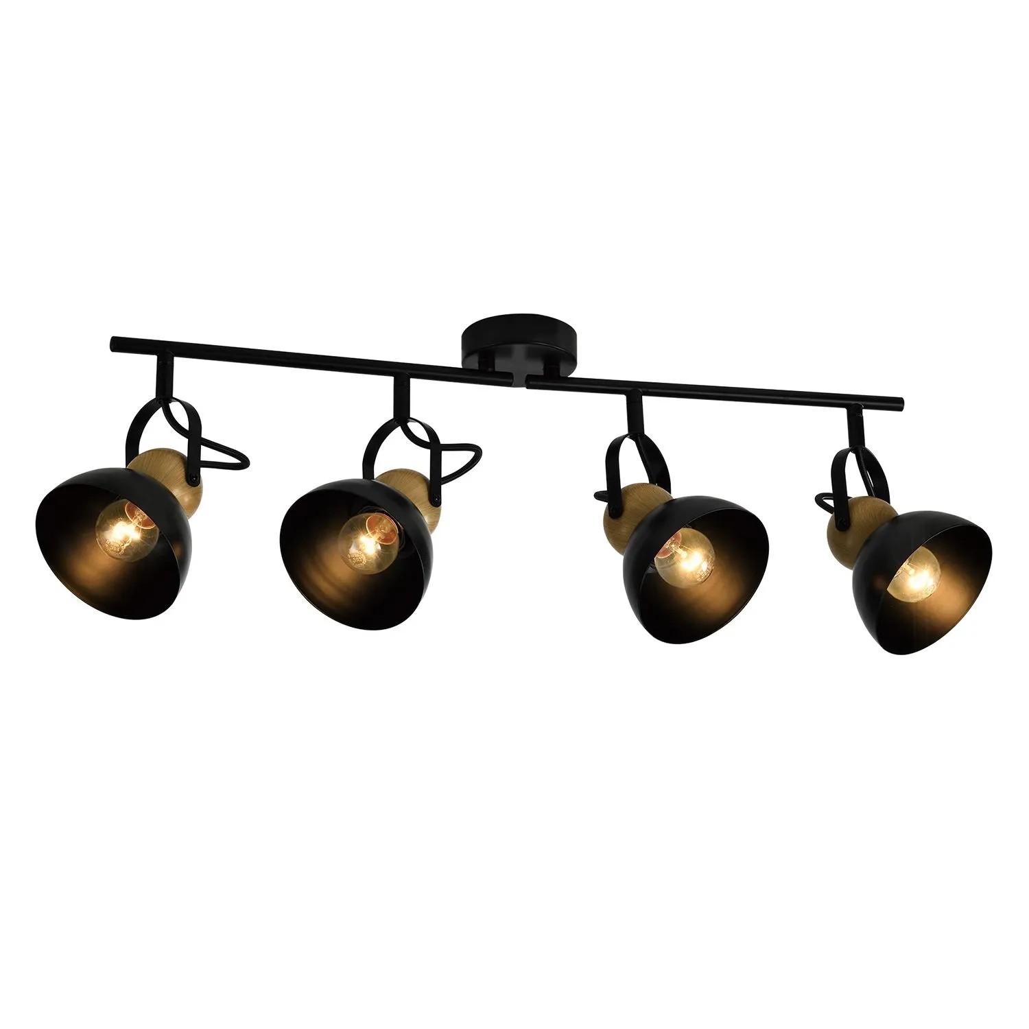 NETTLIFE Deckenstrahler aus Metal L66Schwarz