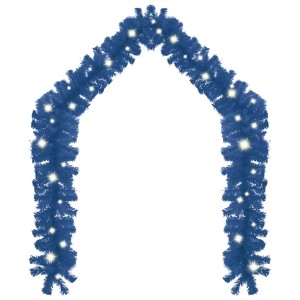vidaXL Weihnachtsgirlande mit LED 10 m Blau 329193