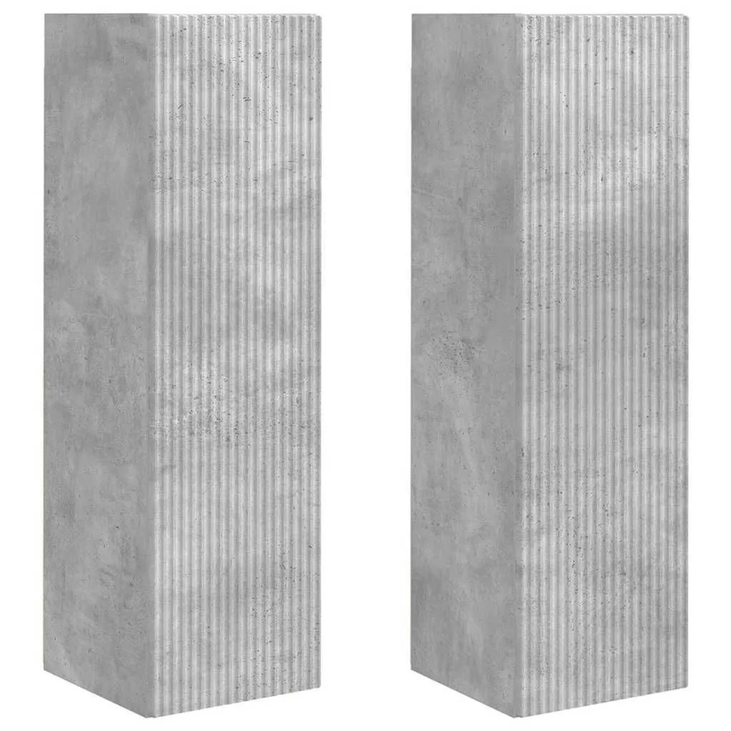 vidaXL TV-Wandschrank 2 Stk Beton 30 x 31 x 100 cm Holzwerkstoff 892316