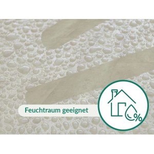 Decoflooring Vinylboden Premium Klebevinyl Beton Weiß Fliesenformat