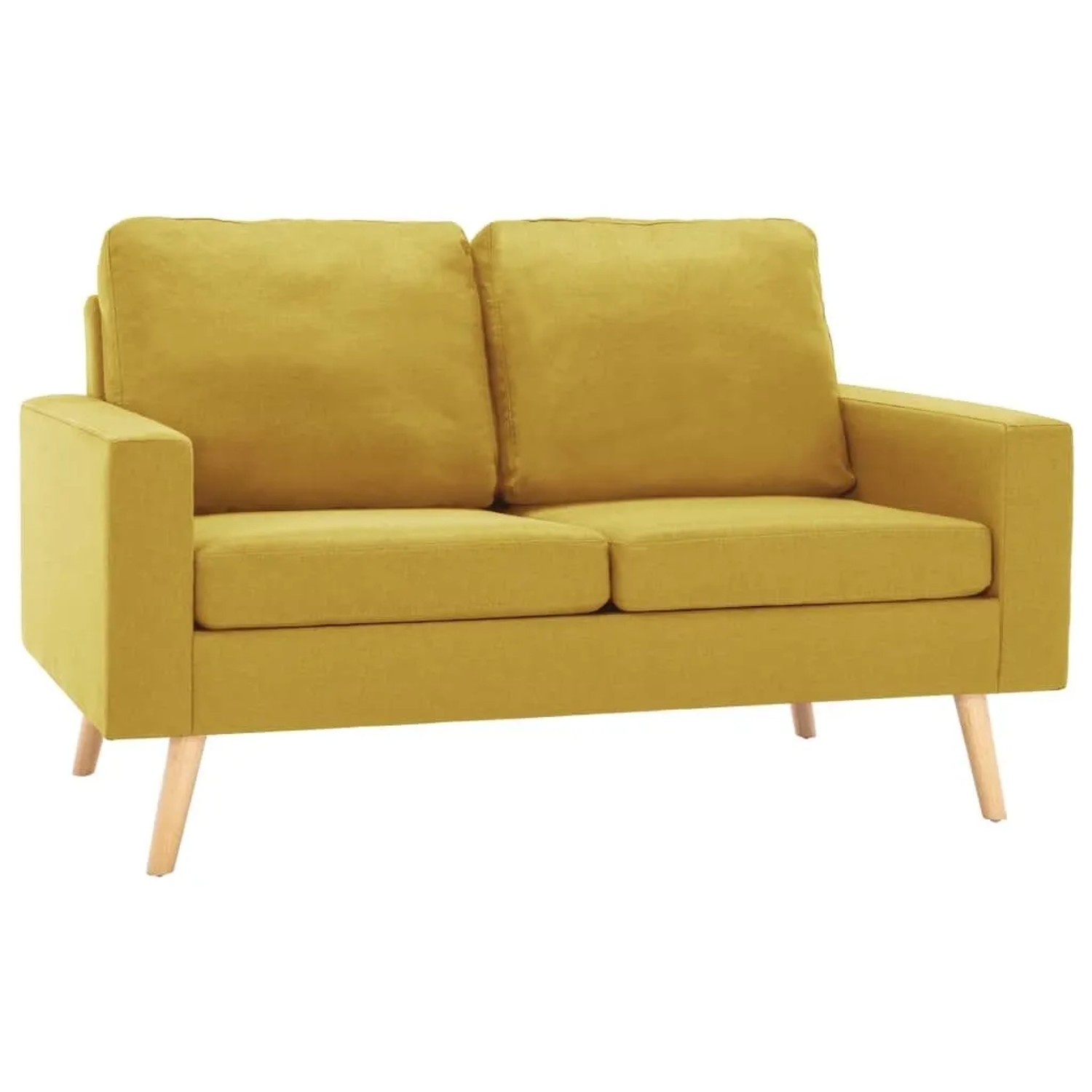 vidaXL 2-Sitzer-Sofa Gelb Stoff 288709 günstig online kaufen