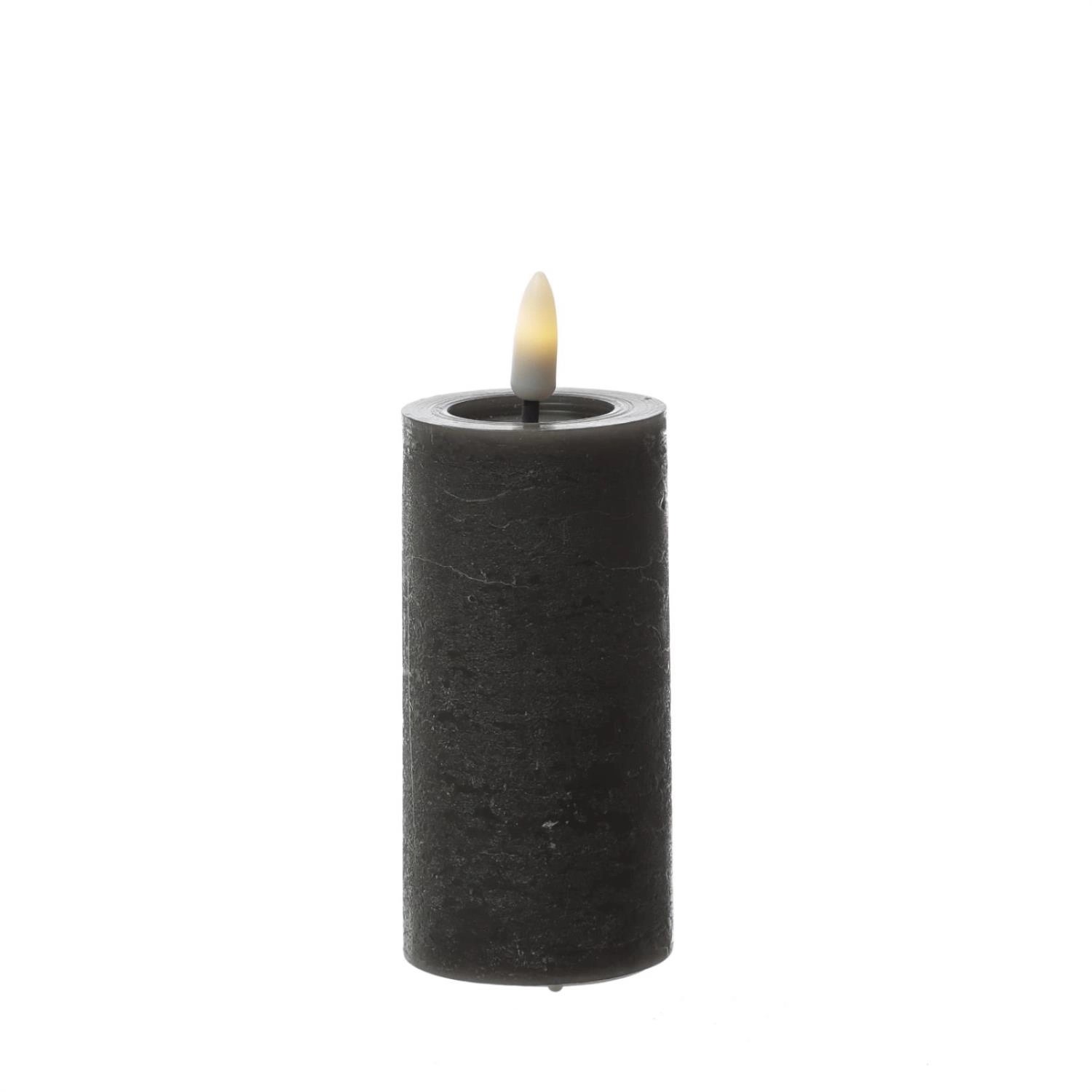Marelida LED Kerze LINA Rustik Optik Echtwachs Flackernde 3D Flamme Timer H günstig online kaufen