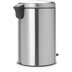 Brabantia Treteimer NewIcon 20 l, mattes Edelstahl-Design. Mülleimer für Küche und Bad.