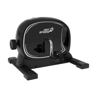 ArtSport Pedaltrainer Sportivo, kompakter Heimtrainer für Arme und Beine in Schwarz.