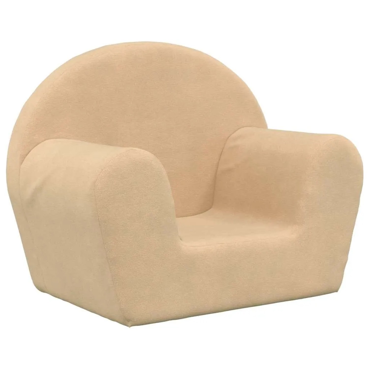 vidaXL Kindersofa Creme Weicher Plüsch 356983