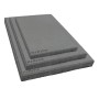 Diephaus Gehwegplatten Anthrazit in verschiedenen Größen: 60x40x4 cm im Vordergrund. Betonplatten für Terrasse & Gehweg.