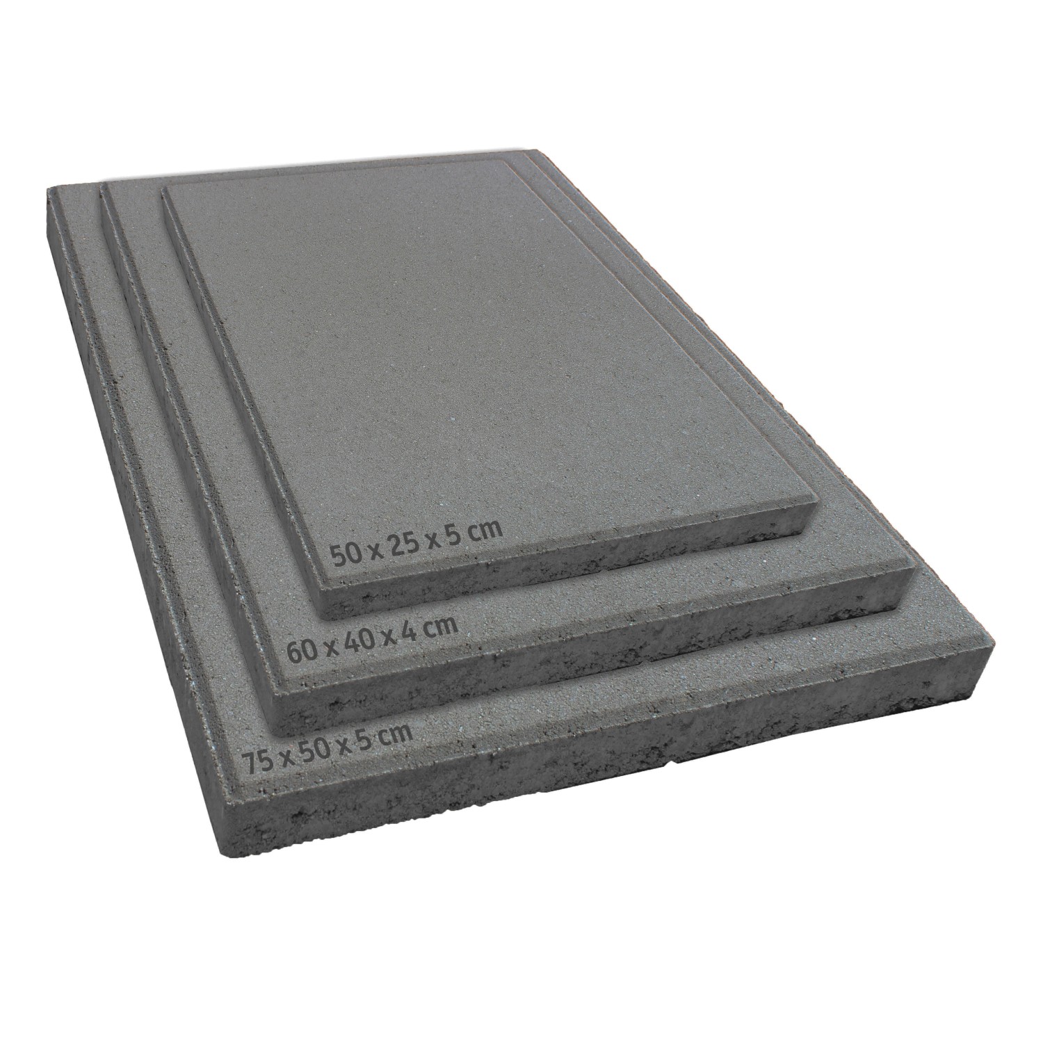 Diephaus Gehwegplatte Anthrazit 25 x 50 x 5 cm mit Fase OBI