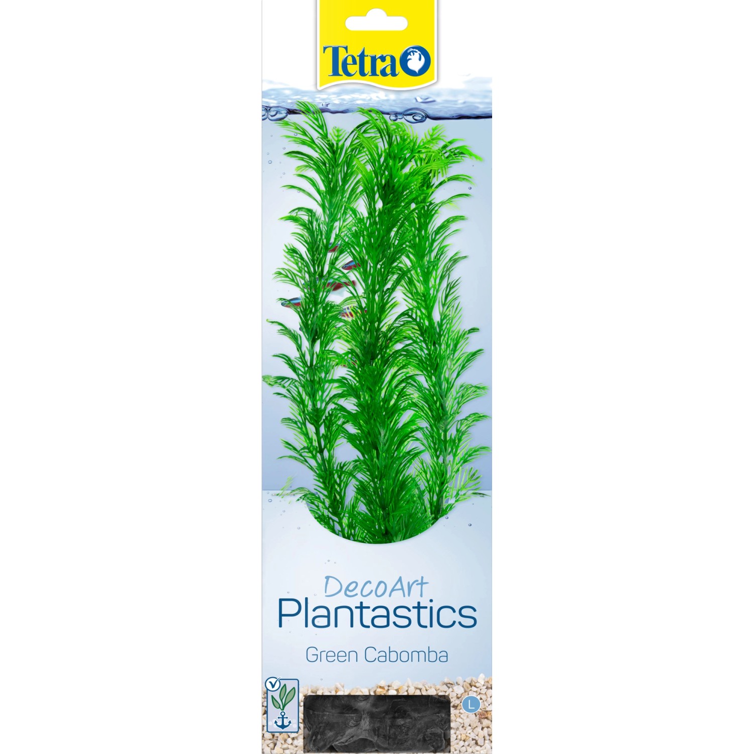 Tetra DecoArt Plant L Green Cabomba, naturgetreue Kunstpflanze für Aquarien.
