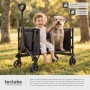 Tectake Bollerwagen Smartrider Faltbar Kunststoffräder Mit Profil 47 x 83 x 90 cm Schwarz_4