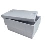 Graue Thermobox mit Deckel, 35 Liter Volumen. Ideal für den Transport von Kühl- und Warmwaren.