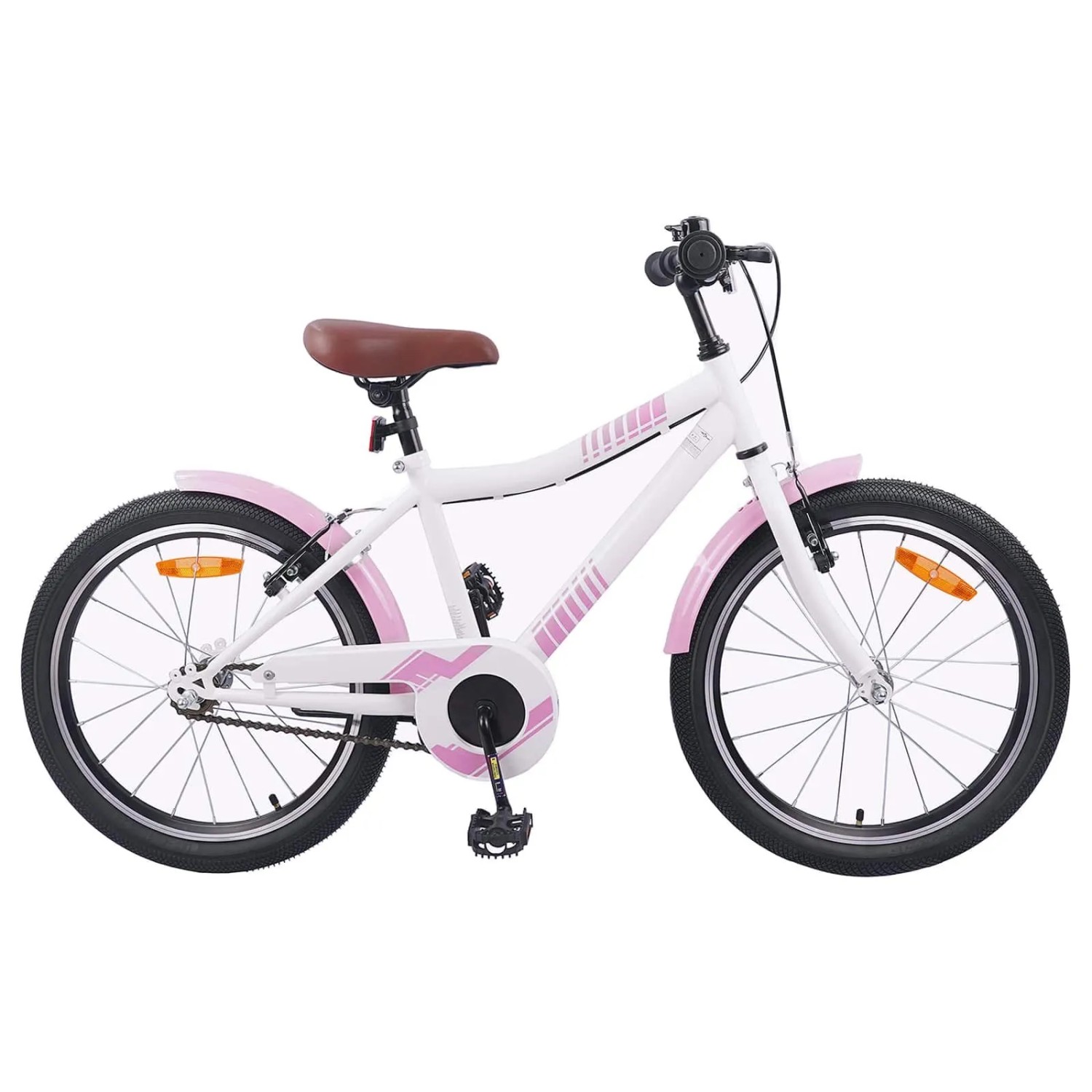 vidaXL Kinderfahrrad 18 Zoll für 5-7 Jahre Alt Hellrosa 42009561