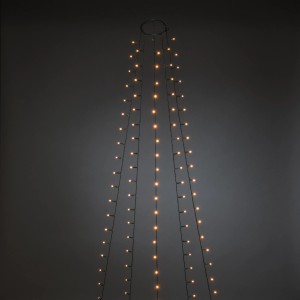 Konstsmide LED Baummantel mit bernsteinfarbenen Dioden für Innen, Ring Ø 11,5 cm.