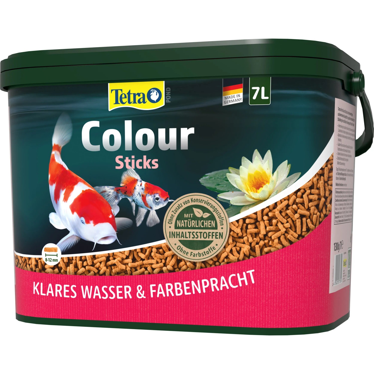 Tetra Pond Colour Sticks 7 l: Fischfutter für prächtige Farben im Gartenteich.
