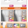 Osram E27 LED Leuchtmittel, Glühlampenform, 9,7W, dimmbar mit Fernbedienung, 2er-Pack.