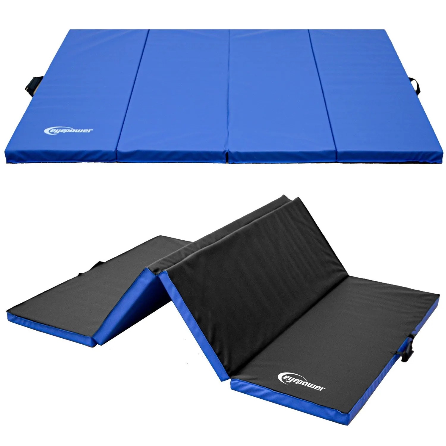 eyepower Gymnastikmatte Klappbar 180 x 115 x 5 cm Blau