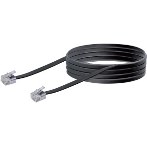 Schwaiger Telefon Anschlussleitung, 6 m, 4-adrig, zum Verbinden von Telefonen und Zubehör.