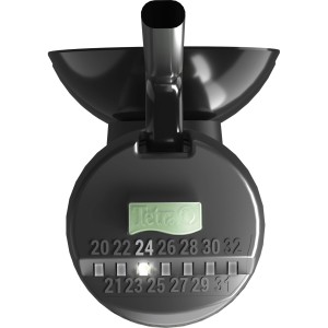 Tetra Aquarienheizer HT Electronic 150W, Detailansicht der Temperatureinstellung.