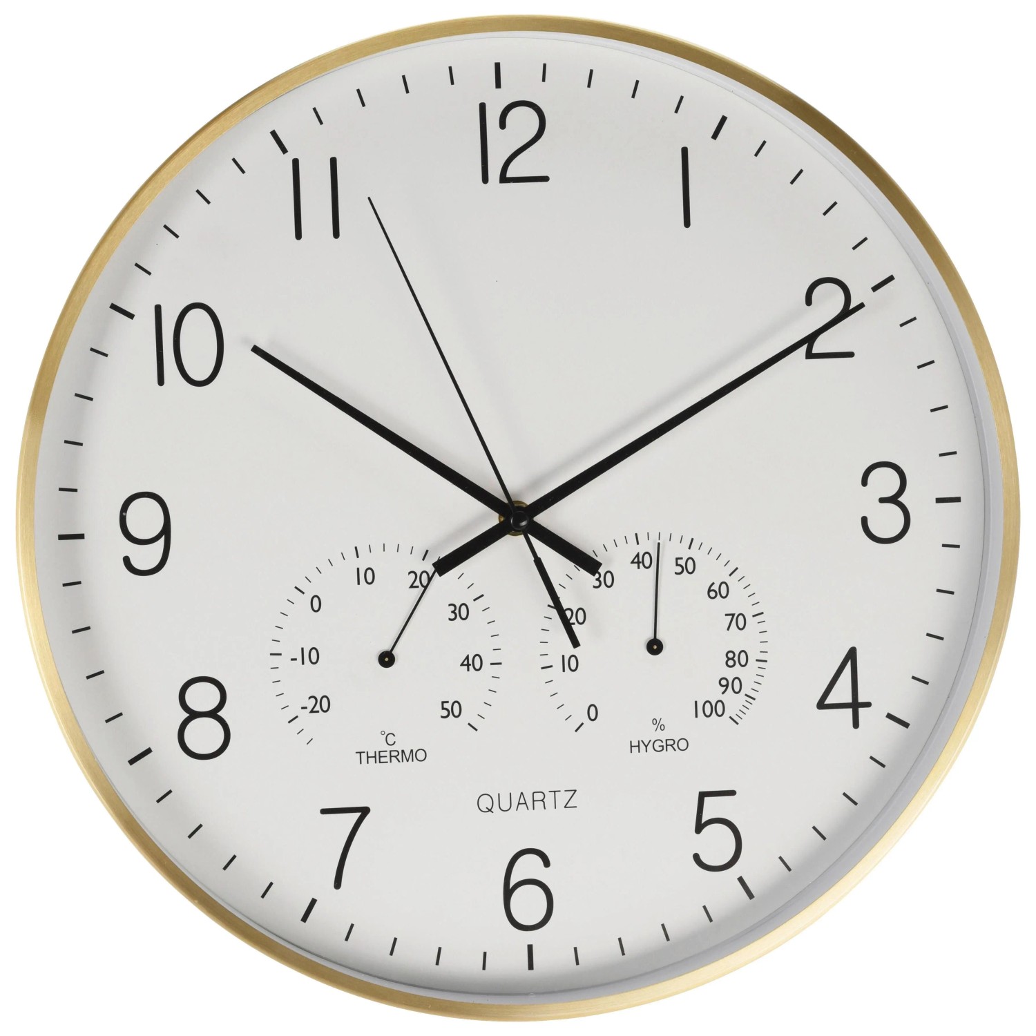 Mömax Wanduhr Aluminium Goldfarben Ø ca. 38cm