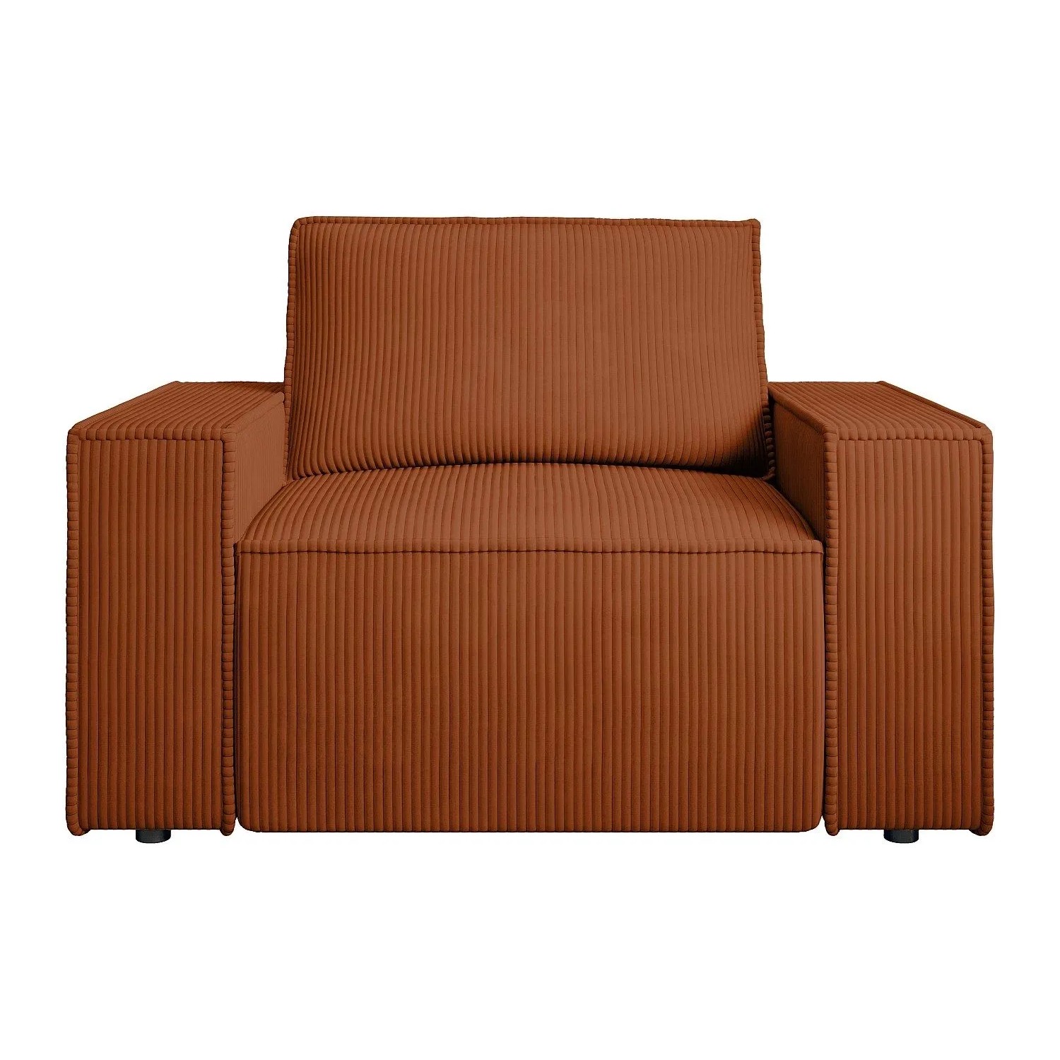 Vente-unique Sessel Mit Gerader Rückenlehne Amelia Terracotta 120 cm