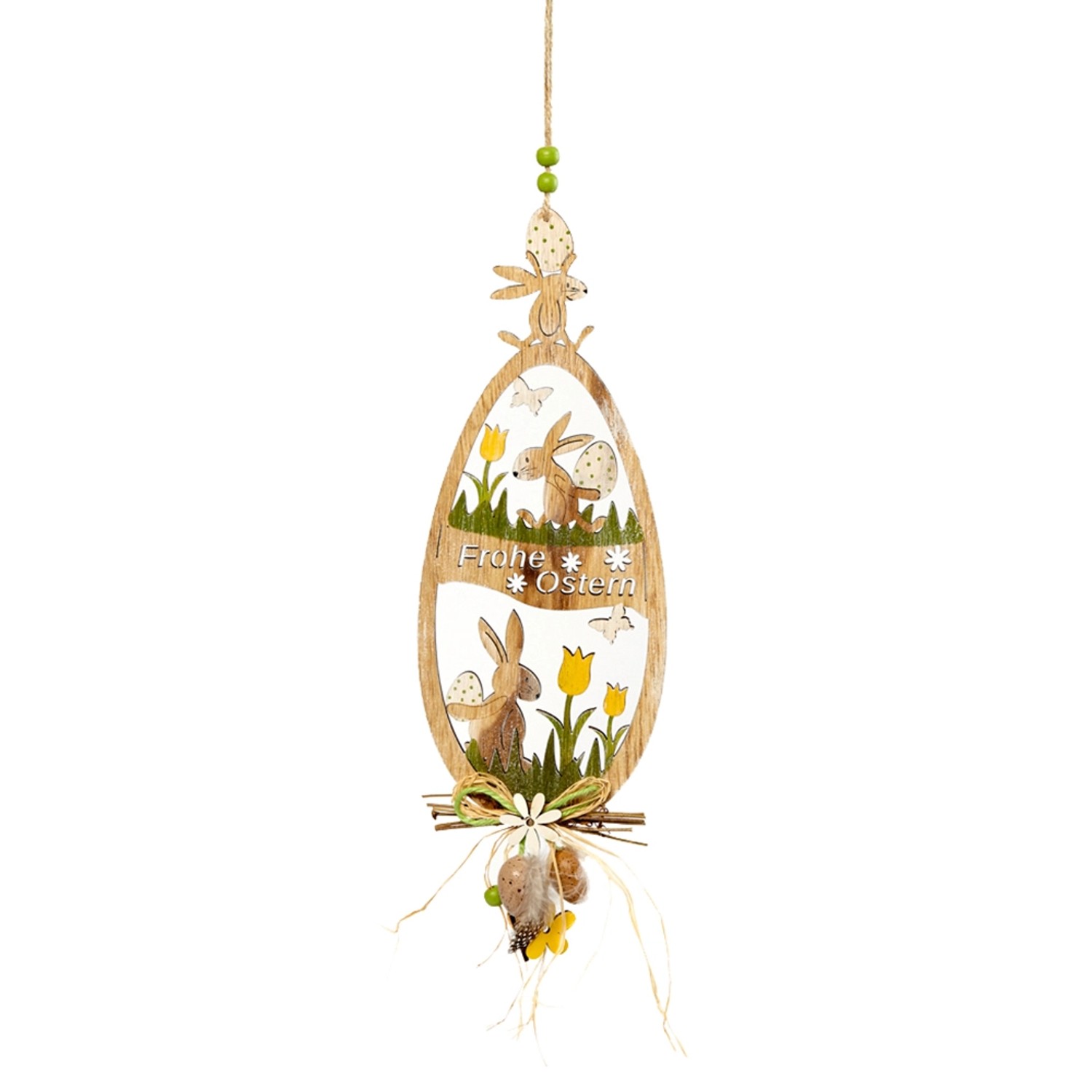 Brauns-Heitmann Holz-Behang Frohe Ostern ca. 35 cm Bunt