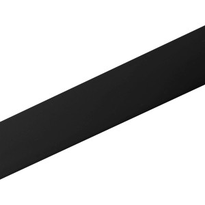 Schwarzes, ungleichschenkliges Arcansas Winkelprofil aus PVC, 20x10x2600 mm.