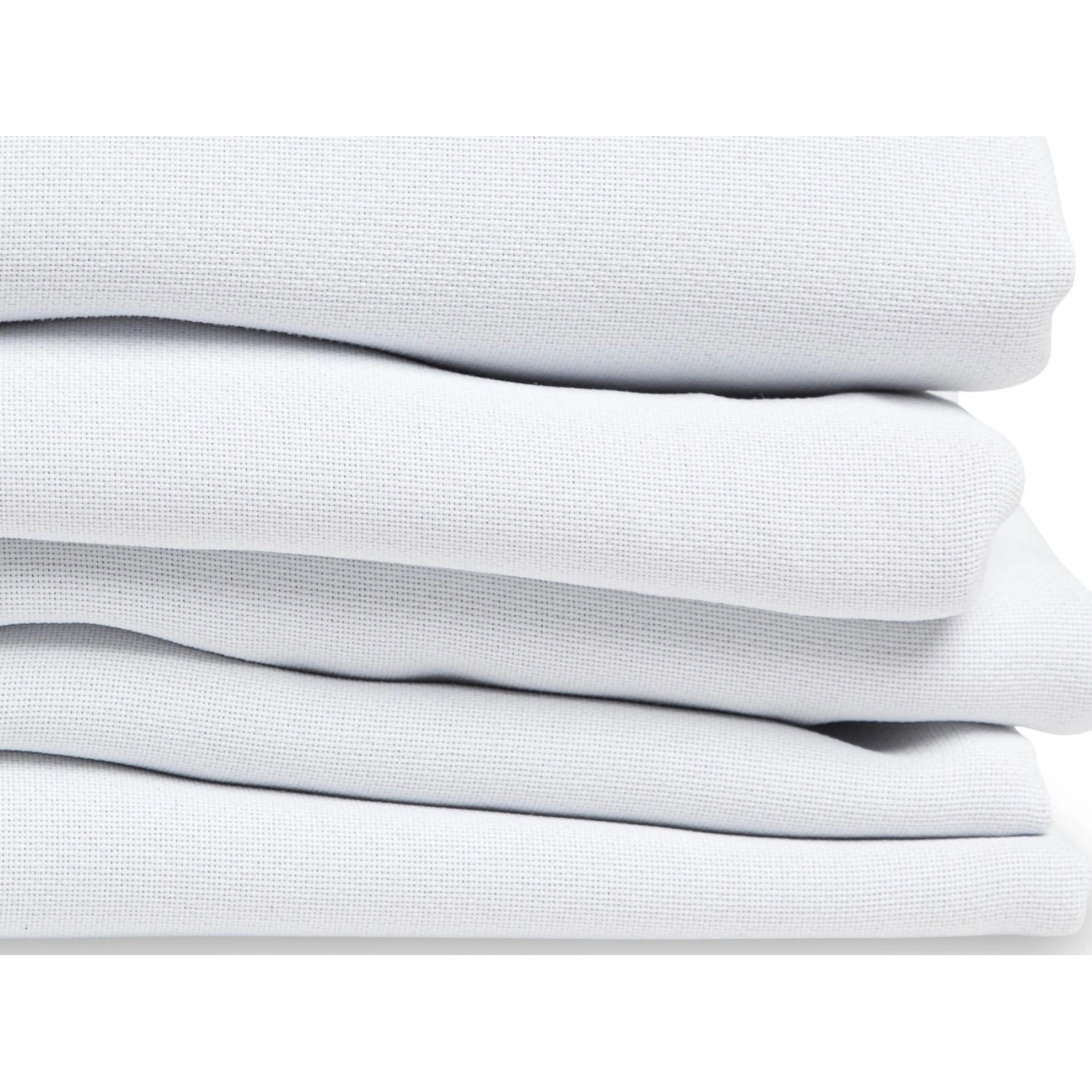 Gestapelter, weißer Moondream Lärmschutzvorhang mit Wärmeschutz (260x145 cm).