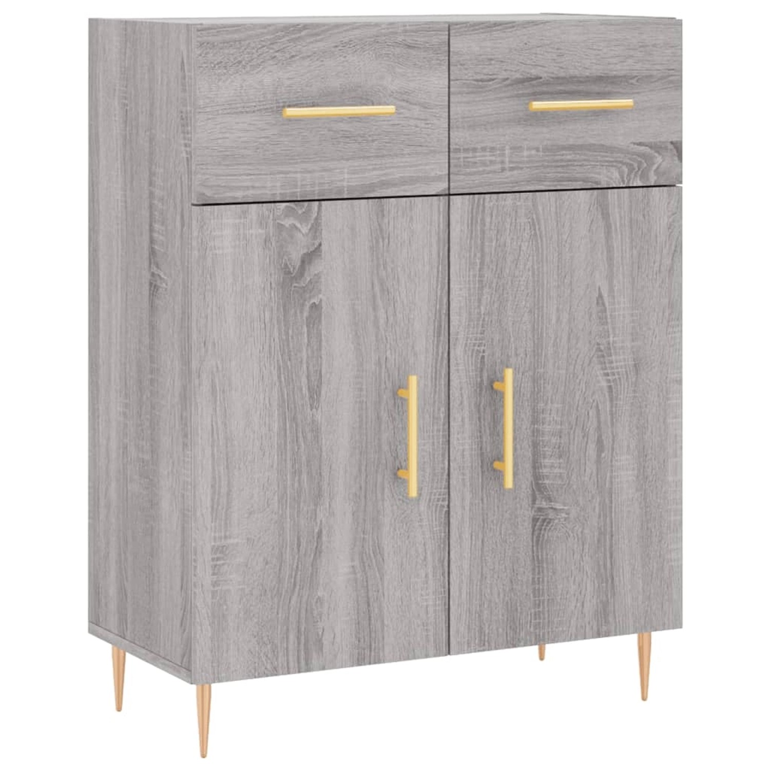 vidaXL Sideboard Grau Sonoma 69,5x34x90 cm Holzwerkstoff 827970 günstig online kaufen